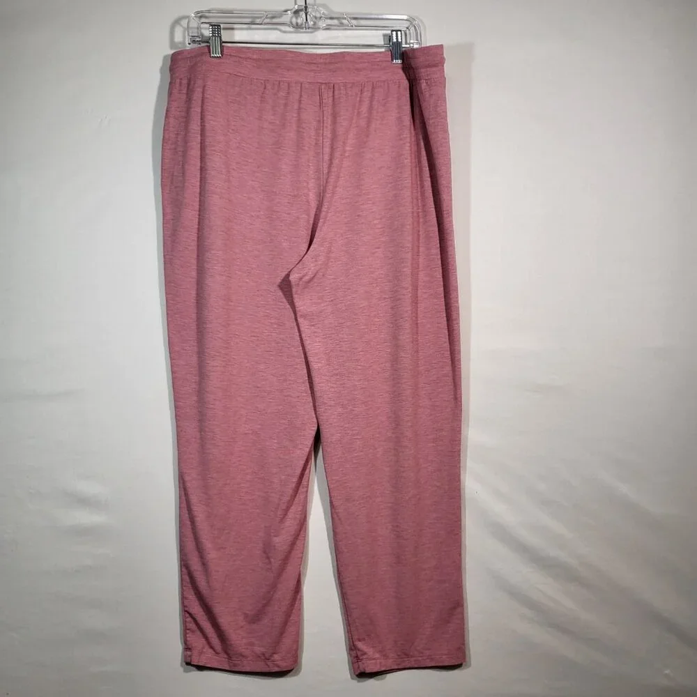 AnyBody Woman's Lightweight Lounge Pant Size Large Pink Heather - Picture 5 of 9